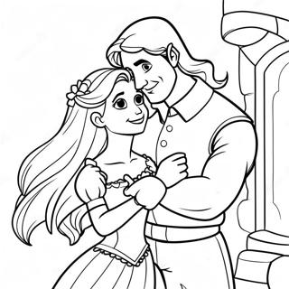 Pagina Para Colorear De Rapunzel Y Flynn 23423-21648