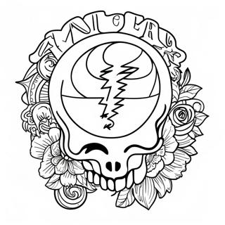 Pagina Para Colorear Del Logo De Grateful Dead 23513-21547