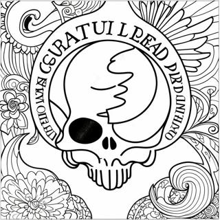 Pagina Para Colorear Del Logo De Grateful Dead 23513-21717