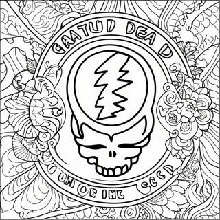 Pagina Para Colorear Del Logo De Grateful Dead 23513-21718