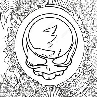 Pagina Para Colorear Del Logo De Grateful Dead 23513-21719