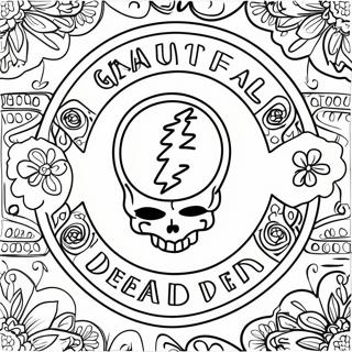 Pagina Para Colorear Del Logo De Grateful Dead 23513-21720