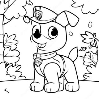 Paw Patrol Acción De Gracias Páginas Para Colorear