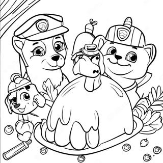 Pagina Para Colorear De Paw Patrol En Accion De Gracias 23553-21751