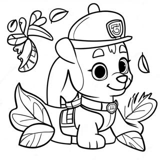 Pagina Para Colorear De Paw Patrol En Accion De Gracias 23553-21752