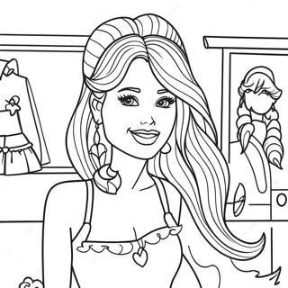 Pagina Para Colorear De Barbie Fashionista 23564-21761