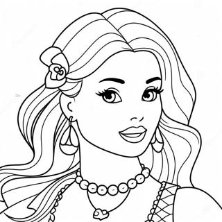 Pagina Para Colorear De Barbie Fashionista 23564-21762