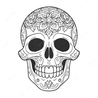 Pagina Para Colorear De Una Calavera Aterradora 23603-21620