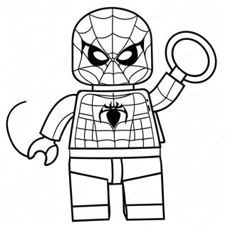 Lego Spiderman Páginas Para Colorear