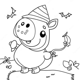 Pagina Para Colorear De Peppa Pig En Halloween 23643-21822