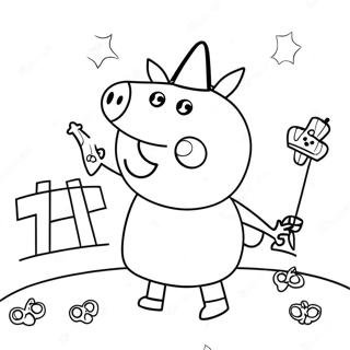 Pagina Para Colorear De Peppa Pig En Halloween 23643-21823