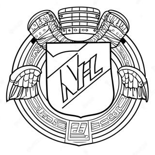 Pagina Para Colorear Del Logo De La Nhl 23683-21855