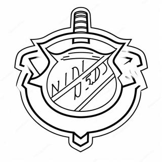 Pagina Para Colorear Del Logo De La Nhl 23683-21856