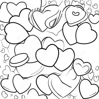 Pagina Para Colorear De Corazones De Caramelo Coloridos 23714-21882