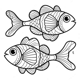 Pagina Para Colorear De Un Pez Dos Peces 23773-21928