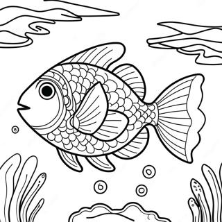 Pagina Para Colorear De Peces Coloridos Nadando En El Oceano 23774-21930