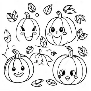 Pagina Para Colorear De Caras De Calabaza Lindas 23794-21946