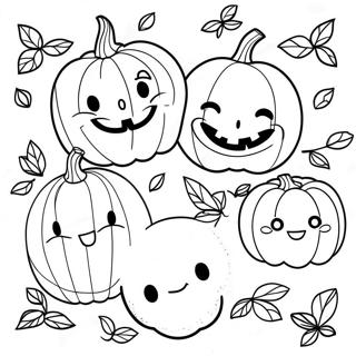 Pagina Para Colorear De Caras De Calabaza Lindas 23794-21947