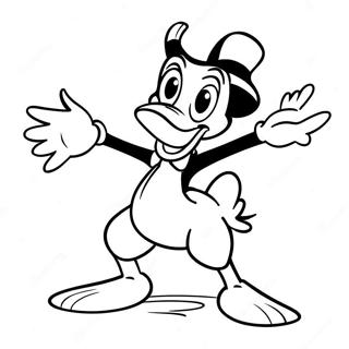 Paginas Para Colorear De Daffy Duck En Una Pose Tonta 23814-21963