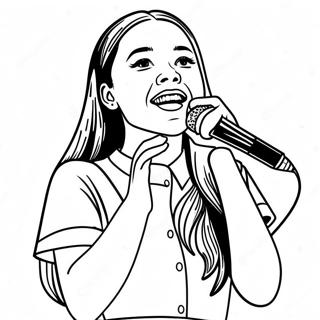 Pagina Para Colorear De Olivia Rodrigo Cantando En El Escenario 2382-1950