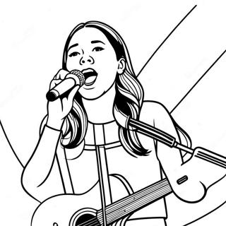 Pagina Para Colorear De Olivia Rodrigo Cantando En El Escenario 2382-1951