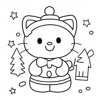 Paginas Para Colorear De Hello Kitty En Navidad 23873-22006