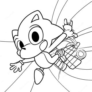 Sonic Spiderman Páginas Para Colorear