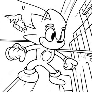 Pagina Para Colorear De Sonic Spiderman En Accion 23934-22058