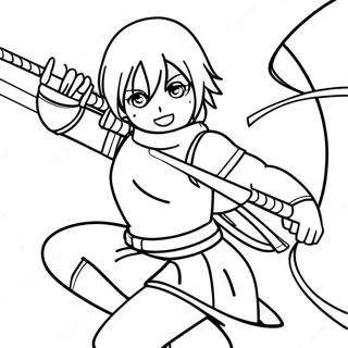 Sakura Haruno En Pose De Batalla Pagina Para Colorear 23964-22082