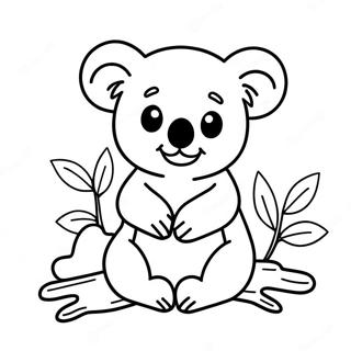 Pagina Para Colorear De Un Tierno Koala 24004-22115