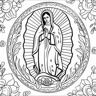 Nuestra Señora De Guadalupe Páginas Para Colorear