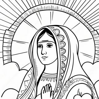 Pagina Para Colorear De Nuestra Senora De Guadalupe Hermosa 24024-22129