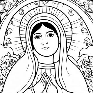 Pagina Para Colorear De Nuestra Senora De Guadalupe Hermosa 24024-22131