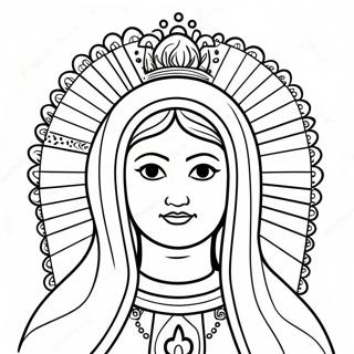 Pagina Para Colorear De Nuestra Senora De Guadalupe Hermosa 24024-22132