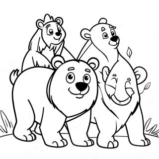 Pagina Para Colorear De Oso Hermano Y Amigos 24084-22178