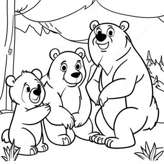 Pagina Para Colorear De Oso Hermano Y Amigos 24084-22180