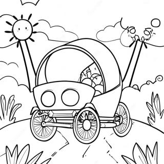 Pagina Para Colorear De Garten Of Banban 4 Buggy Huggy 24134-22208