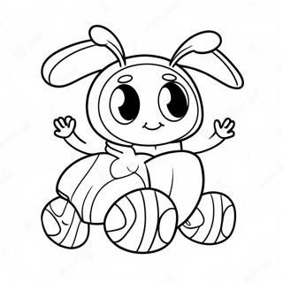 Pagina Para Colorear Del Lindo Personaje Buggy Huggy 24135-22211