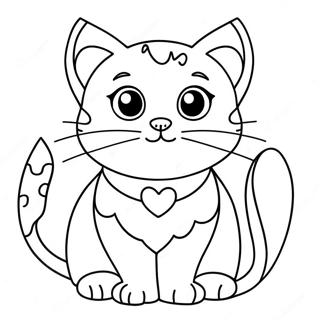 Pagina Para Colorear De Gato De San Valentin 24194-22256