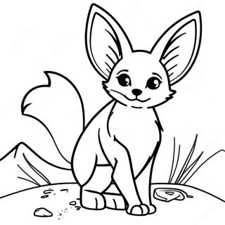 Pagina Para Colorear De Zorro Fennec 24224-22279
