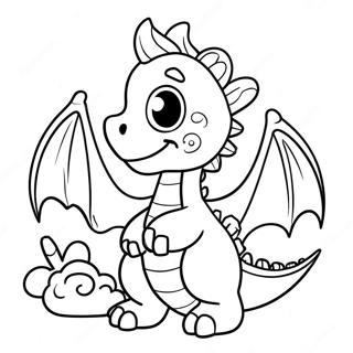 Pagina Para Colorear De Dragon Lindos 24254-22303