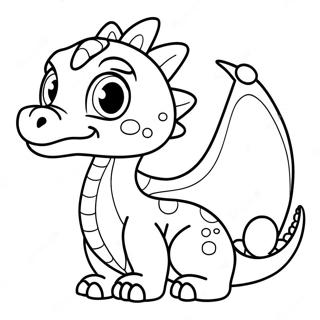 Pagina Para Colorear De Bebe Dragon Adorable 24255-22305