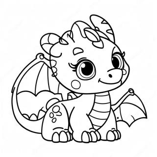 Pagina Para Colorear De Bebe Dragon Adorable 24255-22306