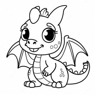 Pagina Para Colorear De Bebe Dragon Adorable 24255-22307