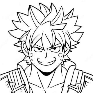 Bakugo Páginas Para Colorear