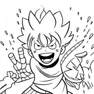 Pagina Para Colorear De Bakugo Explosivo En Accion 24345-22377