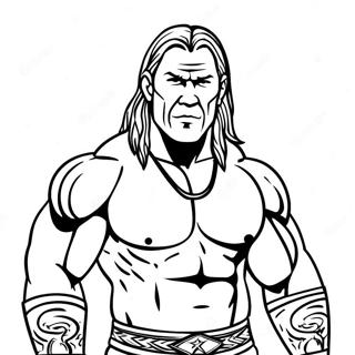 Pagina Para Colorear De Luchador De Wwe En Accion 24355-22385