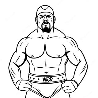 Pagina Para Colorear De Luchador De Wwe En Accion 24355-22388