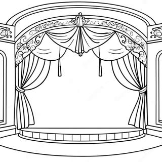 Pagina Para Colorear De Escenario De Teatro 24384-22406