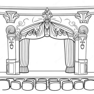 Pagina Para Colorear De Escenario De Teatro 24384-22407